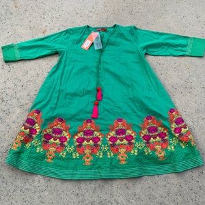 NEW green SOUTH ASIAN Shalwar size 10 Asia dress